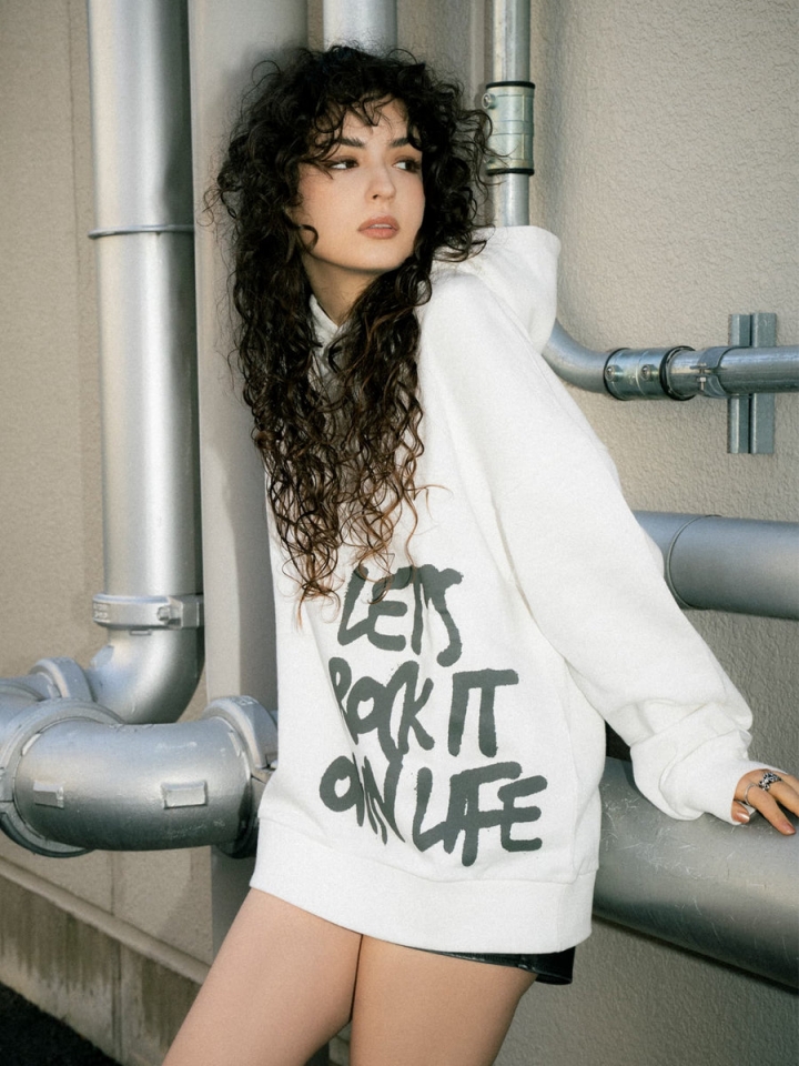 裾ロゴ裏毛トップ– EGOIST