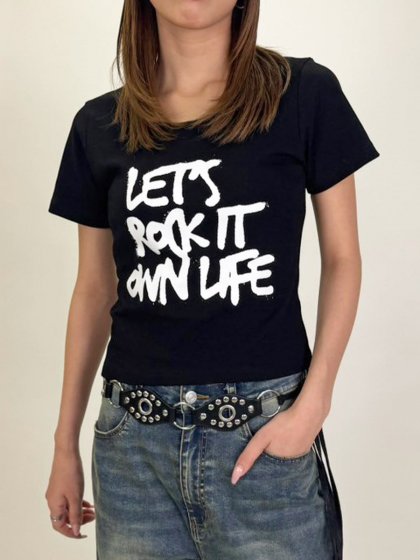 手書き風ロゴTシャツ– EGOIST