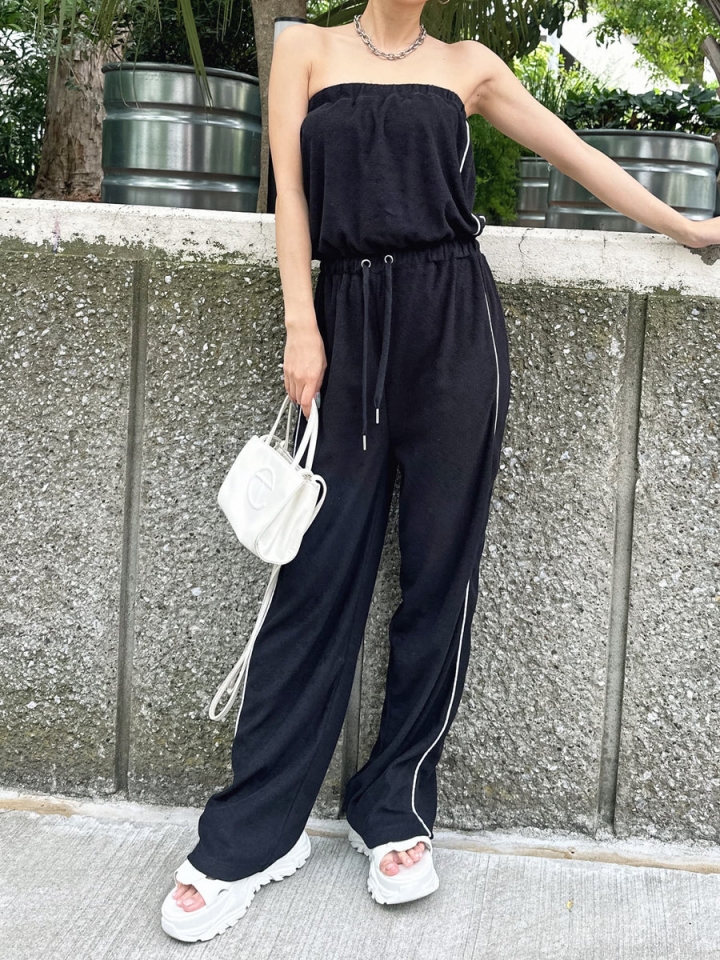 ポケットロゴパイルベアオールインワン